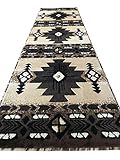 Southwest Native American Runner Area Rug Berber Beige Concord Design C318 (2 Feet X 7 Feet )