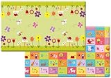 Dwinguler Eco-friendly Kids Play Mat - Garden Delight, Green (Large)