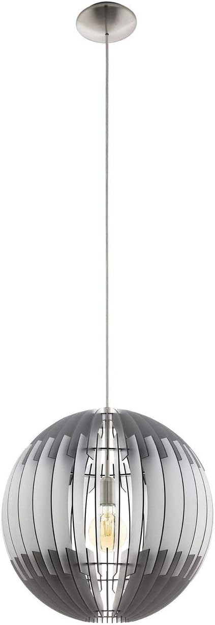 Eglo Olmero Pendant Light, Steel, 60 W, Matt Nickel, Matte Nickel