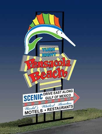 2750 Model Pensacola Beach Animated & Lighted Billboard by Miller Signs