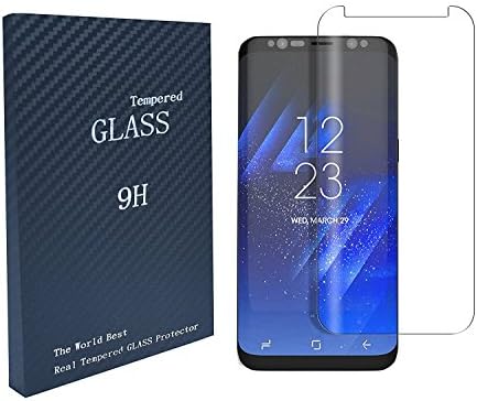 3D Screen Protector Tempered Glass For Samsung S8 Case Friendly Transparent Protector (1-PACK)