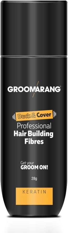 Groomarang Duck and Cover Professional Keratin Hair Building Fibres for Black Hair 28 g, Black1 Units, 28 g (Pack of 1) - Image 5