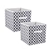 DII Non Woven Polyester Storage Bin, Gray, Small Set of 2