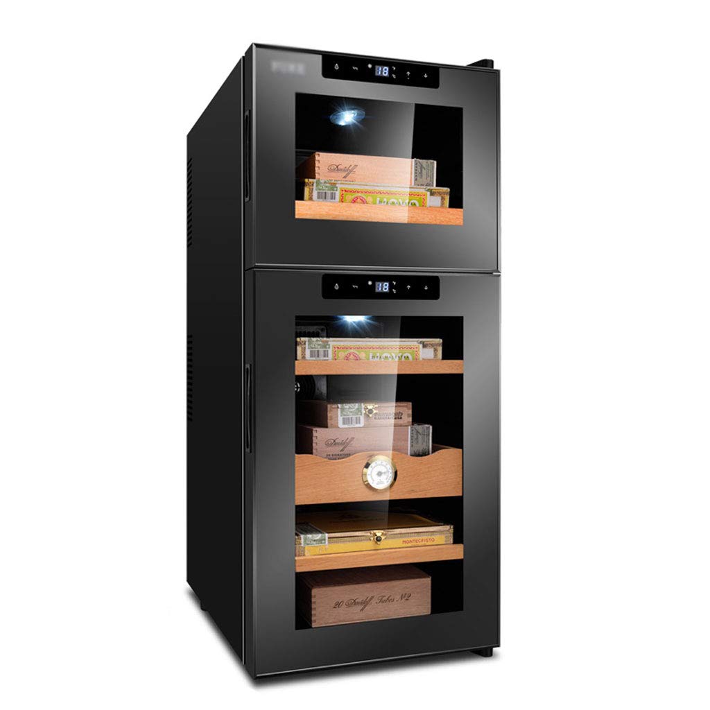 GXFC Double Temperature Zone Cigar/Wine Cooler, Cigar Humidor, Wine