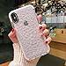 SUBESKING Compatible for iPhone Xs Max Case,Cute Crystal Clear Slim Fit 3D Diamond Pattern Soft TPU Anti-Scratch Shockproof Protective Phone Cover Cases for Women Girls(White)