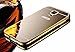 Samsung Galaxy S5 I9600 Mirror Case, Vandot 1X Accessories Set Luxury Shiny Bling Glitter Metal Clear Aluminum Frame Cover Ultra Thin Slim Bumper Hard Back Case Cover Protective Shell (Gold)