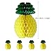 SUNBEAUTY Pack of 6 Tissue Paper Pineapple Honeycombs Decoration Luau Party or Hawaiian Theme Decoration