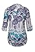 Dokotoo Womens Casual Ladies Summer Floral Print V Neck Cuffed Sleeve Cotton Blouses Tops Shirt Purple Large