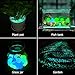 200 Pcs Glow Rocks Outdoor - Glow in the Dark Pebbles for Walkways and Decor in Bule & Green, Glowing Resin DIY Decorative Rocks for Driveway/Pathway/Flower Bed/Garden/Fish Tank/Aquarium/Landscape