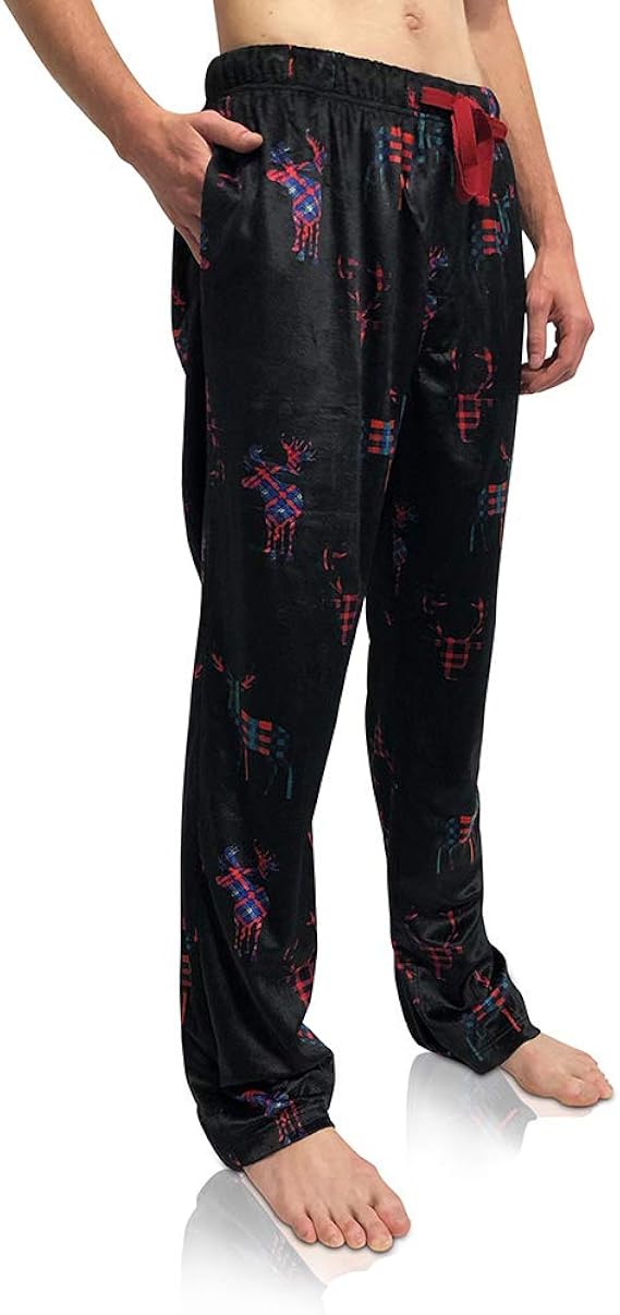 Bottoms Out Comfortable Silky Christmas Holiday Mink Fleece Pajama