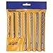 COMOWARE Masonry Drill Bit Set- 7pcs Carbon Steel Carbide Tip Drills Through Concrete Masonry Triangle Shank Best for Brick, Masonry, Concrete, Rock, Ceramic Tile, Cement and much more, 3/16"-1/2"