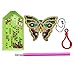 5D DIY Butterfly Diamond Painting Kits 3 Pieces for Kids and Adult,Special Shaped Full Drill Stick Paint with Diamonds by Numbers Easy to DIY Keychain Pendant Kits for DIY Art Craft Ross Beauty