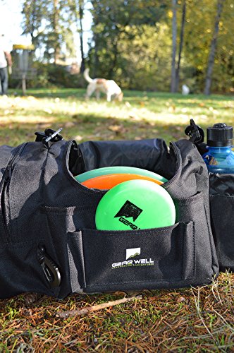 Gear Well Extra Rounds Disc Bag - 12 Disc Lightweight and Durable - Perfect Disc Golf Bag for Beginner and Experienced Disc Golf Players
