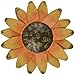 Craft Outlet Inc Craft Outlet Tin Sun Flower Magnet, 4-Inch, Set of 4, Yellow