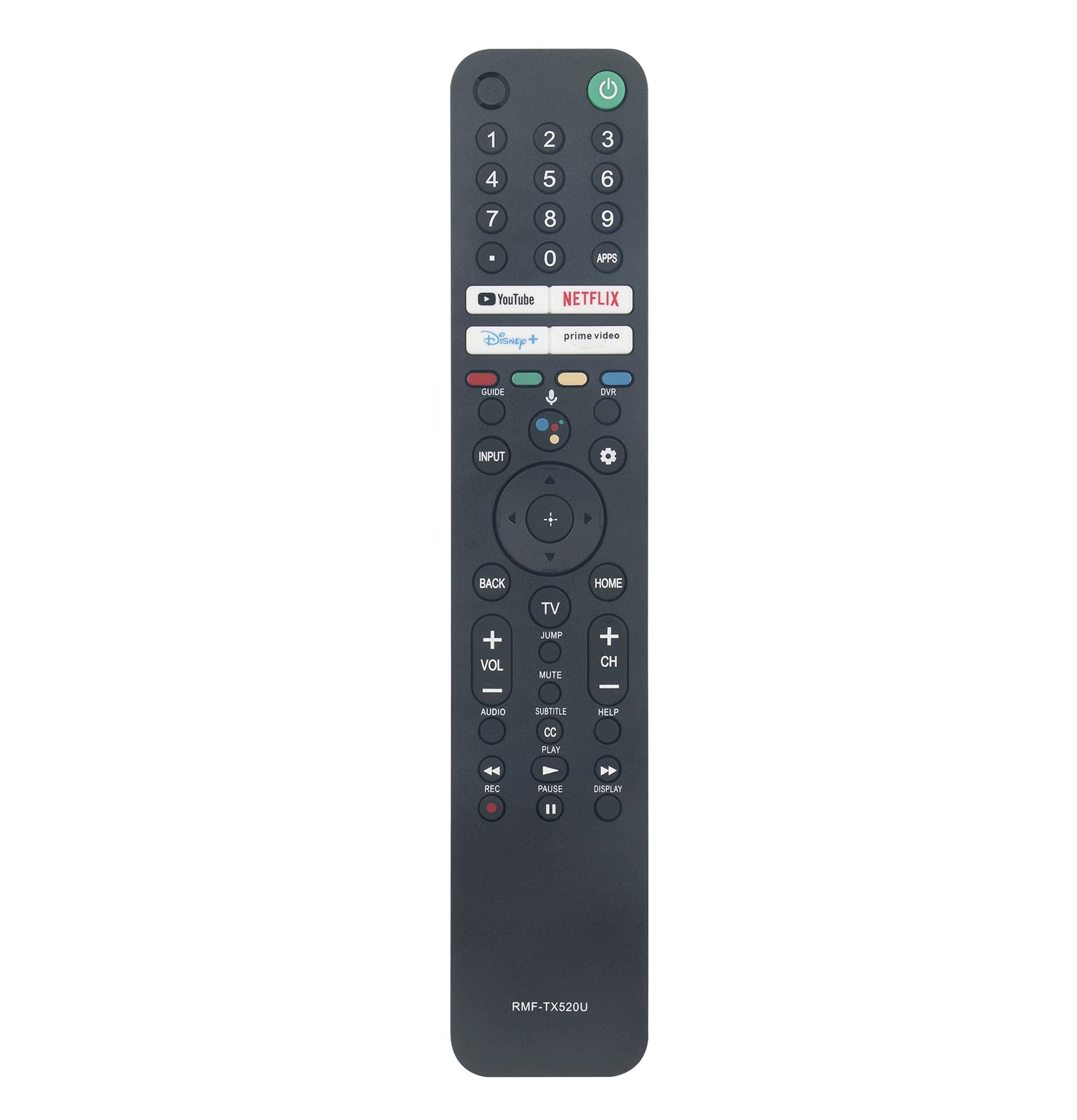 AULCMEET RMF-TX520U MG3-TX520U 1-009-952-11 Replace Voice Remote fit for Sony 4K OLED Smart TV KD43X85J KD50X80J KD50X85J KD55X79J KD55X80CJ KD-55X80CJ KD-55X80J XR65X94J XR65X95J XR75X90J XR75X94J