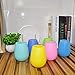 Silicone Wine Glasses Set of 6 - Outdoor Camping Unbreakable Rubber Wine Glasses, 12 oz 100% Dishwasher Safe Shatterproof Rainbow Silicone Cups for Travel Picnic Beach Pool by Mofason