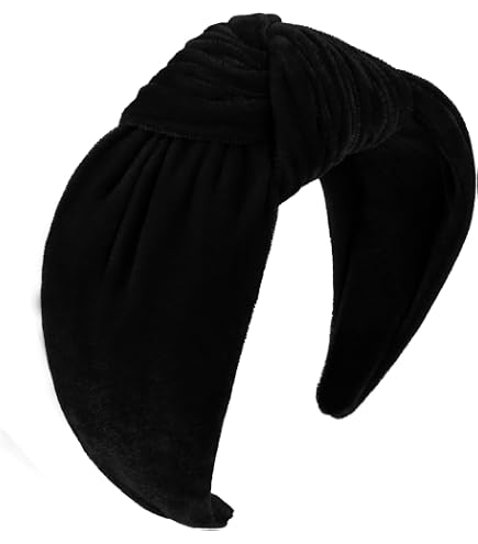 Amazon.com : CAUDIO Women Velvet Knot Headband Elastic Wide  display picture 1