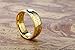 TUSEN JEWELRY 8mm Magic Tungsten Carbide Ring Gold Plated Wedding Band for Men and Women Size:5.5