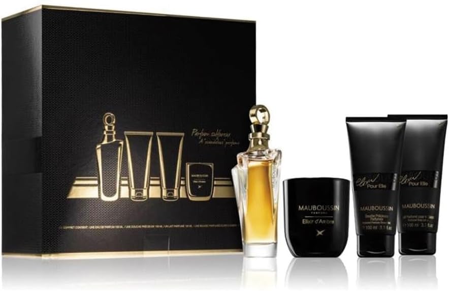 Mauboussin Elixir Pour Elle Eau de Parfum Gift Set 5pc - EDP Shower Lotion