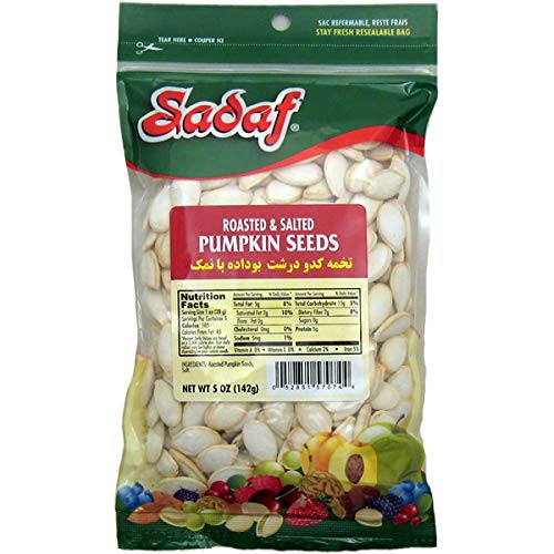 SADAF SEED, ROASTED SALTED SQUASH, WHITE