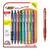BIC Velocity Bold Fashion Retractable Ball Pen, Bold Point (1.6 mm), Assorted, 8-Count