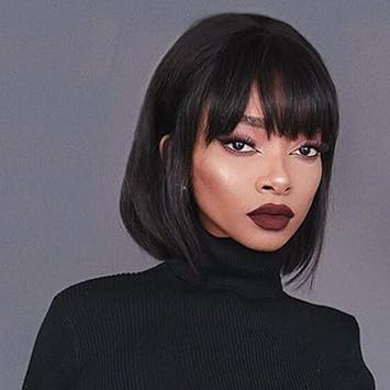 bob wigs with bangs