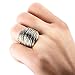 JunXin Man Jewelry 18K Gold Plated Interterwined Design Stainless Steel Ring