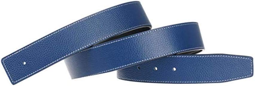H-Style Blue Belt Silver Buckle Casual For Men With Silver Buckle