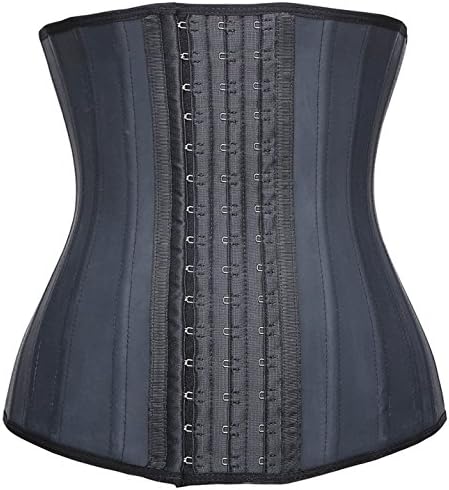 Liangxing Women's Waist Trainer Girdle Training Corset Shaper Cinchers Shapewear (3X-Large, Black 25 Steelbone)