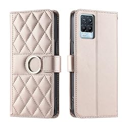 Lucyliy Compatible with Realme 8 4G Case Flip PU