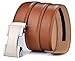 Fire Kirin Men's Leather Ratchet Dress Belt- Length is Adjustable - Delicate Gift Box (Waist Size:26-36