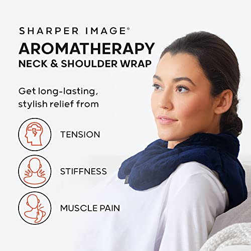 Heated Neck & Shoulder Wrap by Sharper Image Microwavable Warm