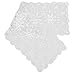 Gracebuy 16X51 Inch White Rectangular Handmade Cotton Crochet Lace Tablerunner
