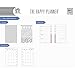 me & my BIG ideas 6 Month Calendar Extension - The Happy Planner Scrapbooking Supplies - 6 Pre-Punched Dividers - Undated Monthly & Weekly - 2 Sticker Sheets with Months and Numbers - Mini Size