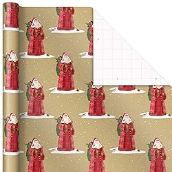 Hallmark Holiday Wrapping Paper with Cut Lines on
