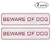 2-Pack Beware Of Dog Sign, 12