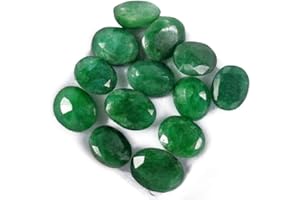 GEMHUB Loose Gemstones Colombian Emerald Approx 60.00 Carat - 7 Pcs Natural Oval Cut Green Emerald Loose Gems