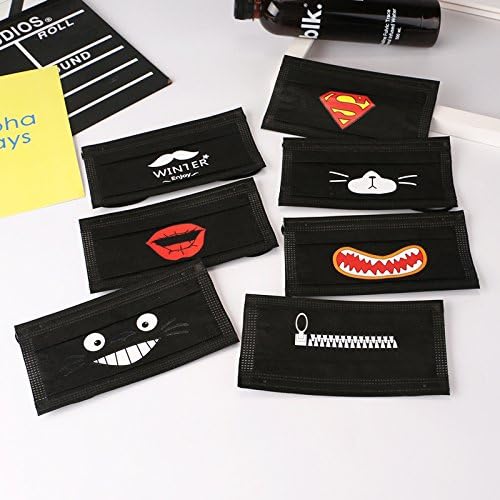 5 pieces of black non-woven mask EXO mask
