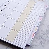 2018 Dated Monthly Planner Insert for Discbound Staples Arc TUL Junior | Tabbed Colorful