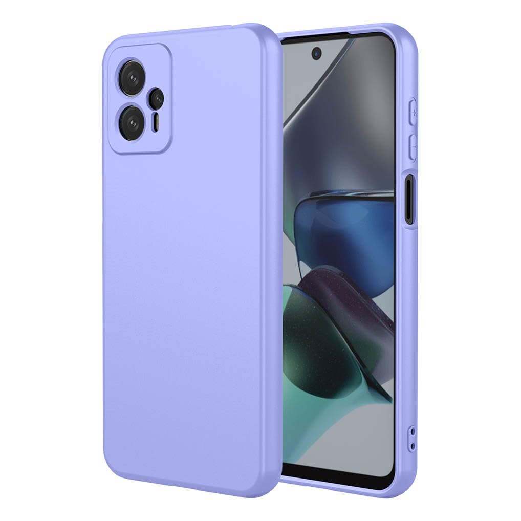 SEAHAI Case for Motorola Moto G13 / Moto G23, Ultra Thin Silky-Soft Touch Liquid Silicone Phone Cover with Shockproof Airbag Design, Premium TPU Bumper Fashion Case - Purple