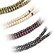 FIBO STEEL 4 Pcs 8MM Wood Beaded Bracelet for Men Women Necklace Buddhist Beads Elastic