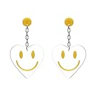 Tidoo Jewelry Lovely Acrylic Dangle Stud Earring Punk Style Nightclub Exaggeration Hip Hop Jewelry