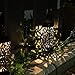 Solar Lights Pathway Outdoor Garden Powered Path Lighting Solar Glow Led Pathway Lights Front Gate Bright Solar Landscape Lights Black Waterproof Sidewalk Lamp Patio Walkway