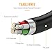Lansen Charger Cables 5Pack 3FT 6FT 6FT 6FT 10FT to USB Syncing and Charging Cable Data Nylon Braided Cord Charger Compatible with iPhone X/8/8Plus/7Plus/6/6s/6Plus and More-(Black Silver)1