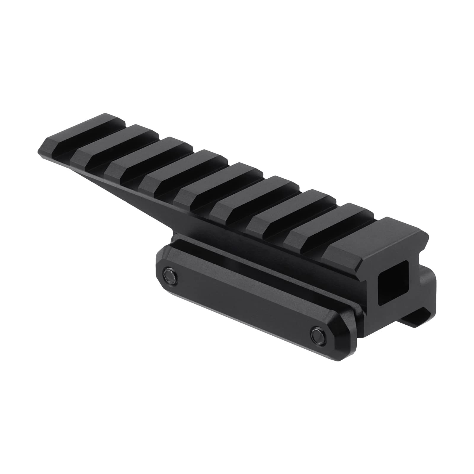 ToopMount Picatinny Rail Fast Optic Riser Mount Base 8 Slots 0.67" Raised Height Scope Mount Adapter Lightweight 3.5 "Length 0.9" Height Forward Offset Rail Mount Compatible with 21mm Accessories