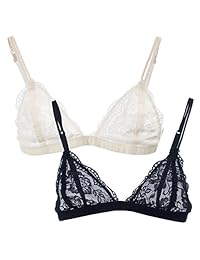 Urban K - sostén sexy de encaje semitransparente, para mujer.