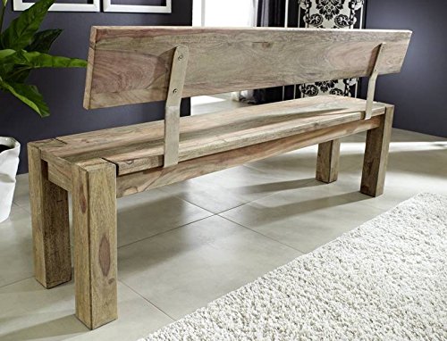 MASSIVMOEBEL24.DE Palisander Holz massiv Bank 200x35 Sheesham