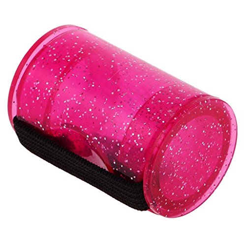 Potelin Guitar Shaker Finger Hammer Rhythm Finger Ring Music Guitar Ukulele Ring Sand Finger Shaker Percussion(Rose)
