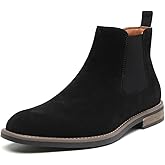 DECARSDZ Men
s Chelsea Boots Casual Classic Comfy Slip-On Suede Chukka Mens Ankle Boot