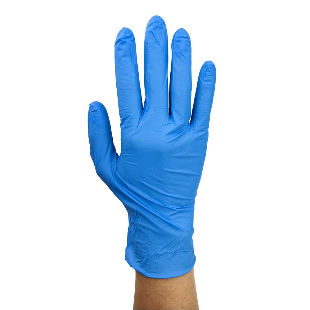 SousVideTools 100 Pieces Medical Nitrile Gloves, Blue Disposable Gloves Large, Latex Free, Anti-Allergic, Wear-Resistant, Size: L - Image 4